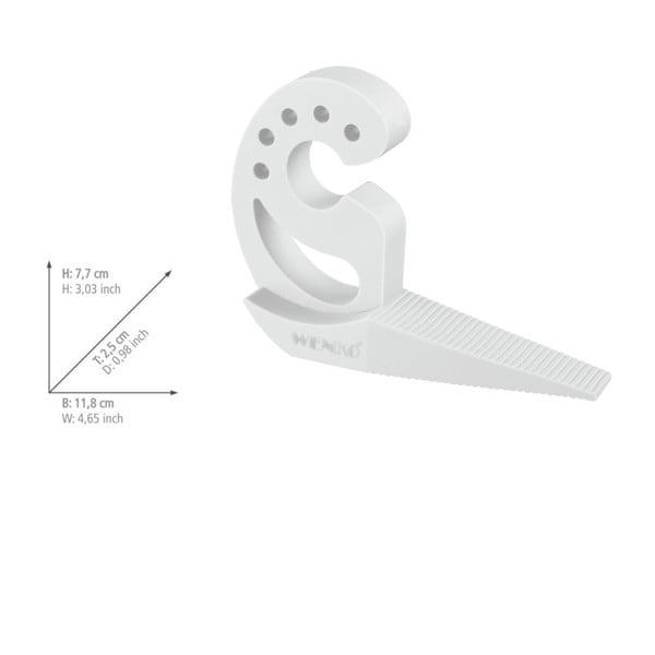 Valge ukse- ja aknastopper - Wenko-image-1