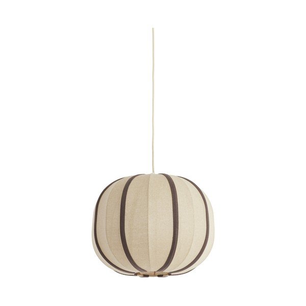 Kreemikas ripplamp kangast varjuga Esmiria - Light & Living