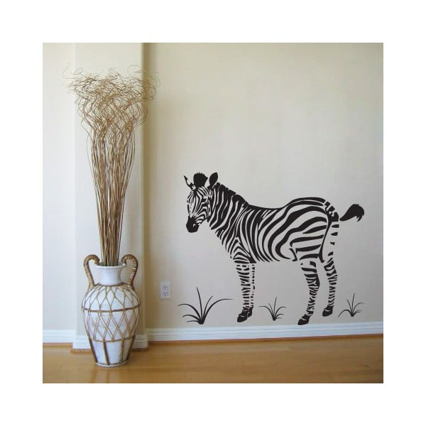 Samolepka Zebra s průhledným pozadí, 90x76 cm