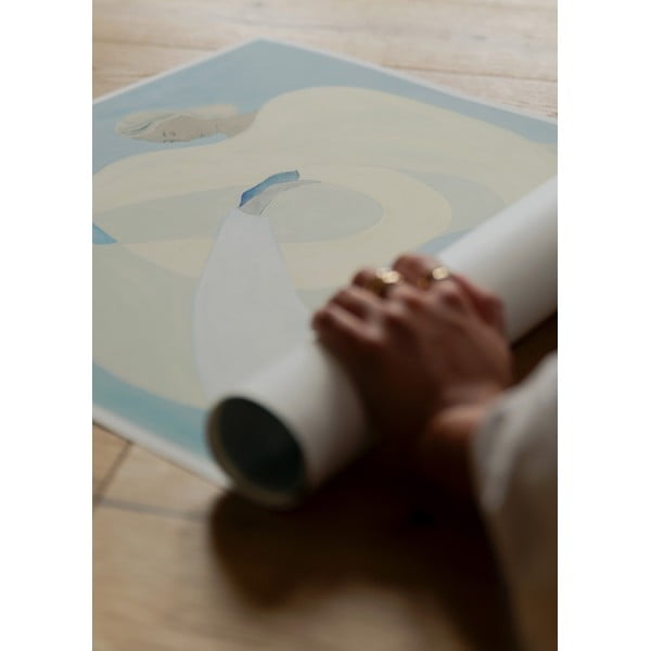 Plakat 70×100 cm Hold You - Blue – The Poster Club-image-1