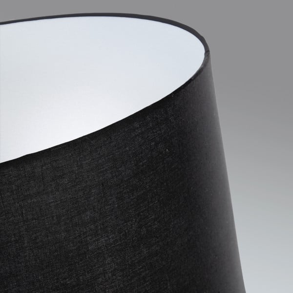 Must põrandalamp tekstiilvarjuga (kõrgus 157 cm) Ikia - Kave Home-image-1