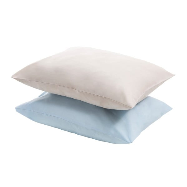 Sada modrého a bílého polštáře Baby Pillowcase Blue Stone