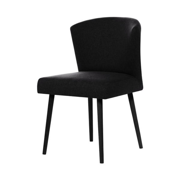 Černá židle s černými nohami Rodier Richter