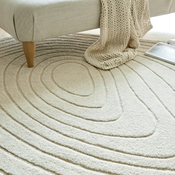 Kreem villane vaip 200x290 cm Puddle Wool - Flair Rugs-image-2