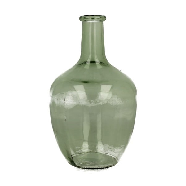 Zelená skleněná dekorativní váza Duo Gift Louise, výška 25 cm