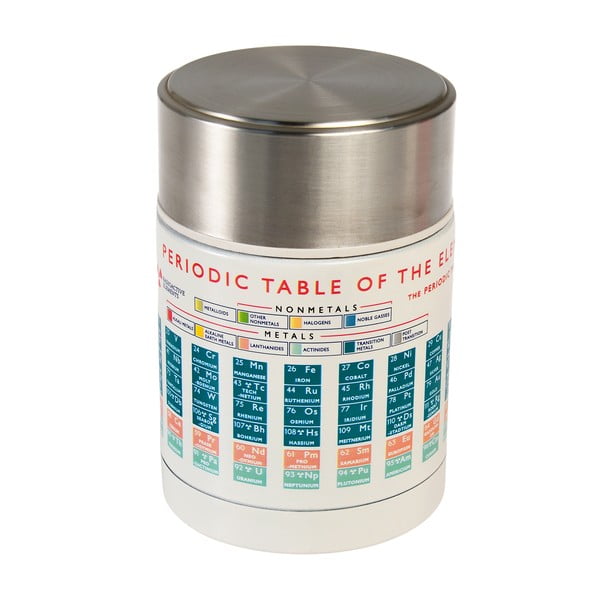 Kreem-hõbedane laste termos (toidule) 450 ml Periodic Table - Rex London