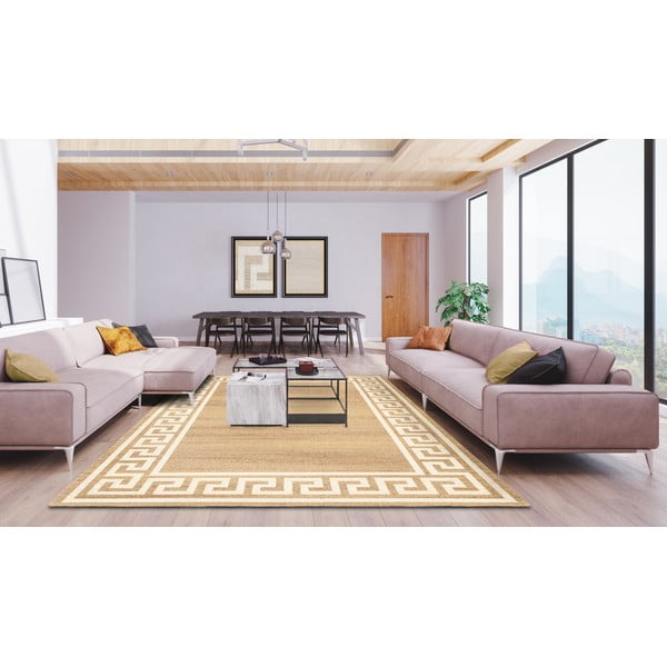 Helepruun villane vaip 133x180 cm Cesar - Agnella-image-1