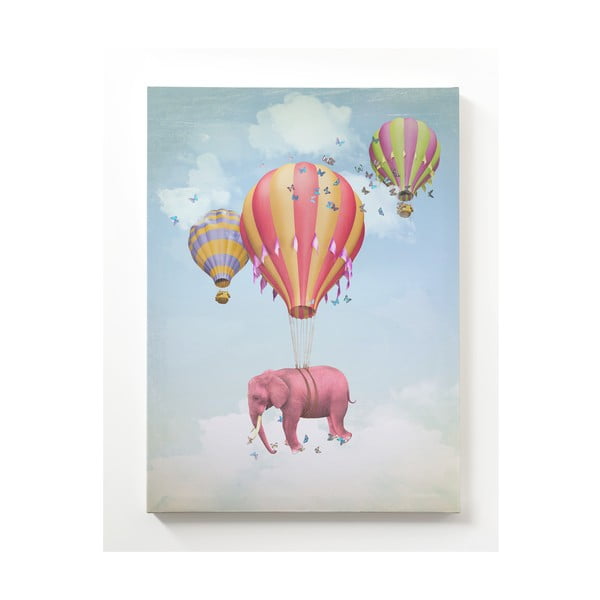 Obraz na plátně Little Nice Things Flying Elephant, 50 x 70 cm