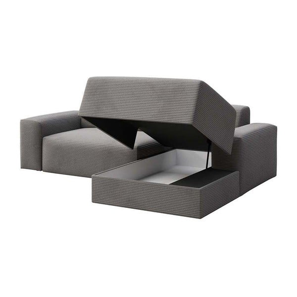 Hall velvetist panipaigaga nurgadiivanvoodi (parem nurk) Villet - Rodier-image-3