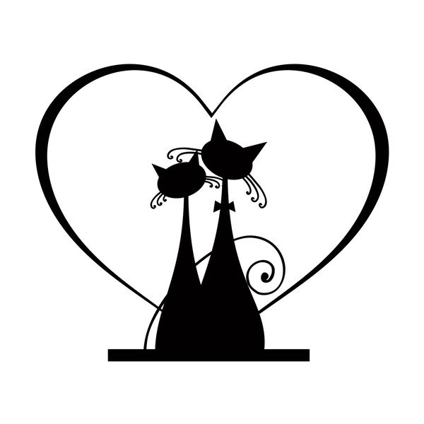 Kleebis Fanastick Cats in Love - Ambiance-image-1