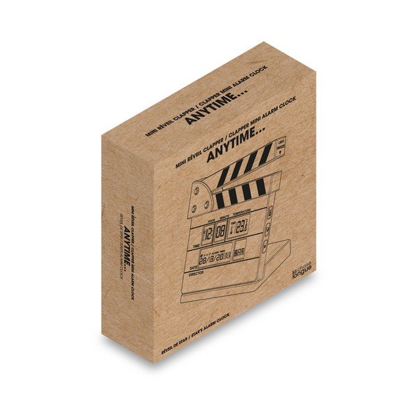 Budík ve tvaru filmové klapky Le Studio Clapper Mini Alarm Clock-image-1