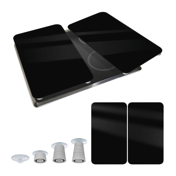 Pliidikatted karastatud klaasist 2tk  komplektis 30x52 cm Universal - Weenko-image-3