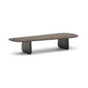 Tumepruun tammepuidust diivanilaud 64x146 cm Pirita - Kave Home