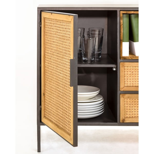 Must ja pruun kapp Kyoko - Kave Home-image-1