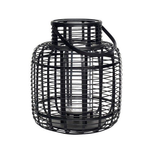 2 musta bambusest laternate komplekt - Hübsch-image-3