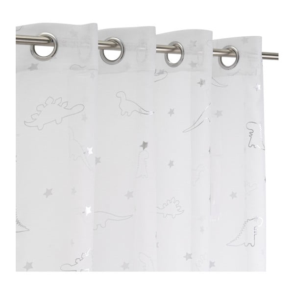Valge-hõbedane kardin 140x260 cm Dinos - Casa Selección-image-2