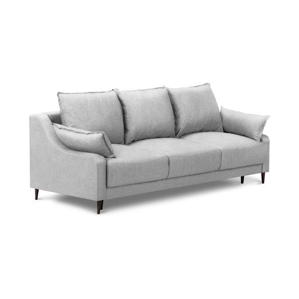 Světle šedá rozkládací pohovka s úložným prostorem Mazzini Sofas Ancolie, 215 cm-image-2