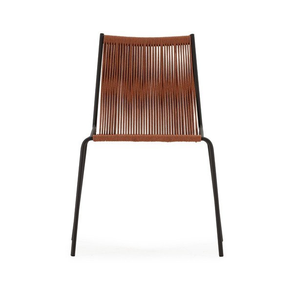 Metallist virnastatavad söögitoolid 2 terrakota värvi komplektis Emily - Marckeric-image-4