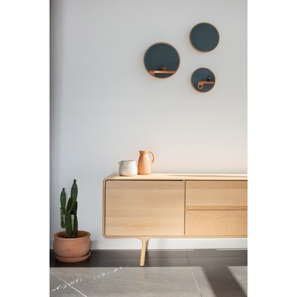 Tammepuidust TV-kapp Looduslik Fawn - Gazzda-image-3