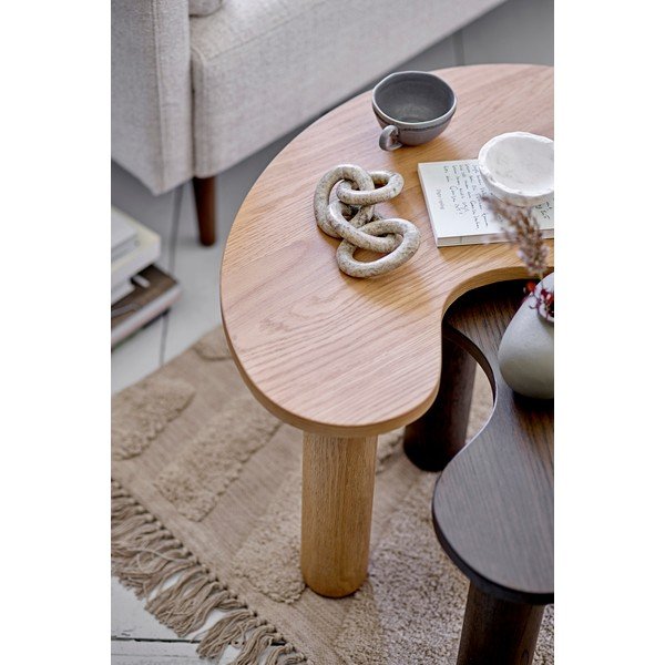 Kummipuidust diivanilaud 44x65 cm Luppa - Bloomingville-image-1