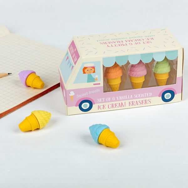 Sada 6 gum na gumování Rex London Ice Cream-image-1