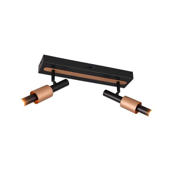 Must/pronks LED-kohtvalgusti 20,5x42 cm Ikaris - Trio Select-image-1