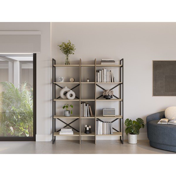 Raamaturiiul tammedekooriga  143,5x175 cm Ara - Marckeric-image-1