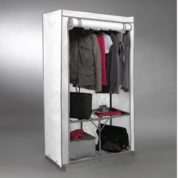 Bílá textilní šatní skříň Compactor Wardrobe Organized-image-3