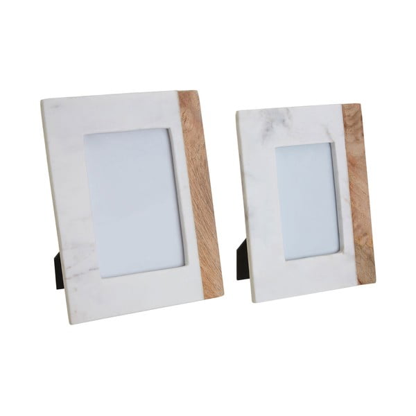 Valge-puiduvärvi kivikeraamikast raam 20x25 cm Sena – Premier Housewares-image-1