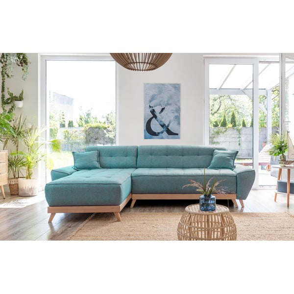 Türkiissinine nurgadiivanvoodi (muutuv) Dazzling Daisy - Miuform-image-1