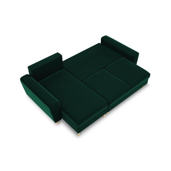 Roheline sametist panipaigaga nurgadiivanvoodi Kyoto - Cosmopolitan Design-image-1