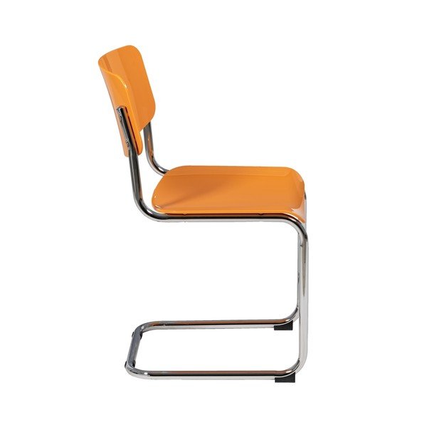 Oranžid söögitoolid 4 tk komplektis Chrome - Ixia-image-3