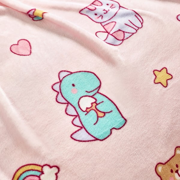 Roosa laste pleed 130x170 cm Forever Together - Catherine Lansfield-image-3