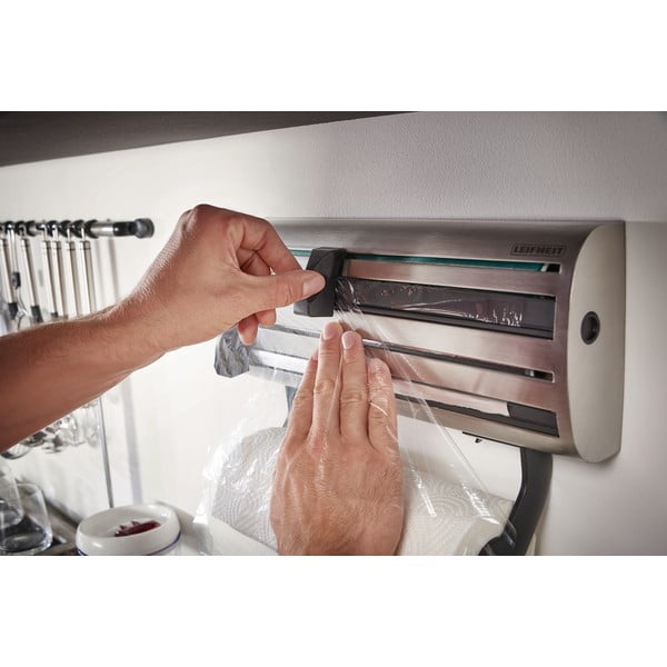 Hõbedane fooliumi- ja majapidamispaberi hoidja seinalekinnituv roostevaba teras Parat Royal – LEIFHEIT-image-3