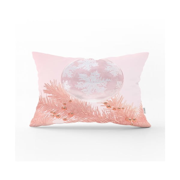 Jõulupadjapüür roosa ornamentidega, 35 x 55 cm - Minimalist Cushion Covers