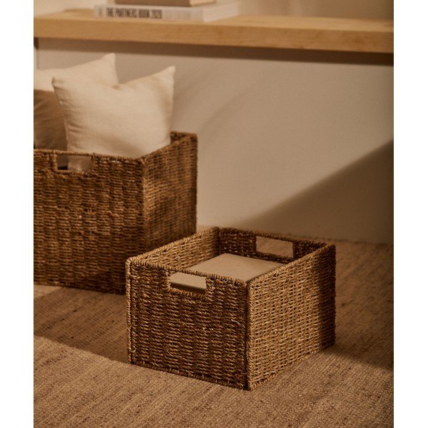 2 korvi komplektis mererohust riiulile 32x27x22 cm Tossa - Kave Home-image-2