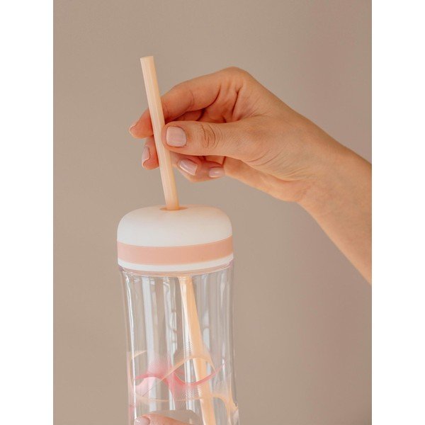 Valge ja roosa reisipudel 0,8 l Flow - Equa-image-1