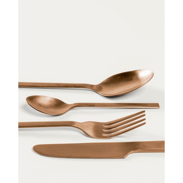 Vasevärvi 16-osaline roostevabast terasest söögiriistade komplekt Kelda - Kave Home-image-1