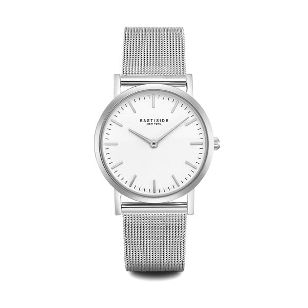 Dámské hodinky ve stříbrné barvě s bílým ciferníkem Eastside East Village