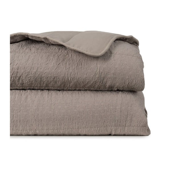 Taupe tepitud voodikate 240x260 cm - Ixia