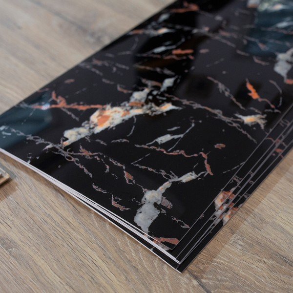 Isekleepuvad seinapaneelid 6tk komplektis 60x30 cm Black Gold – SP TREND-image-1