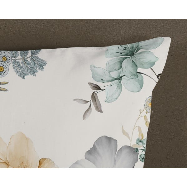 Roheline-kreem puuvillane pikendatud voodipesu üheinimesevoodile 140x220 cm Celina - Good Morning-image-3