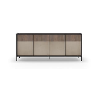 Antratsiitne-helepruun madal kummut 206x86 cm Amalia - Marckeric
