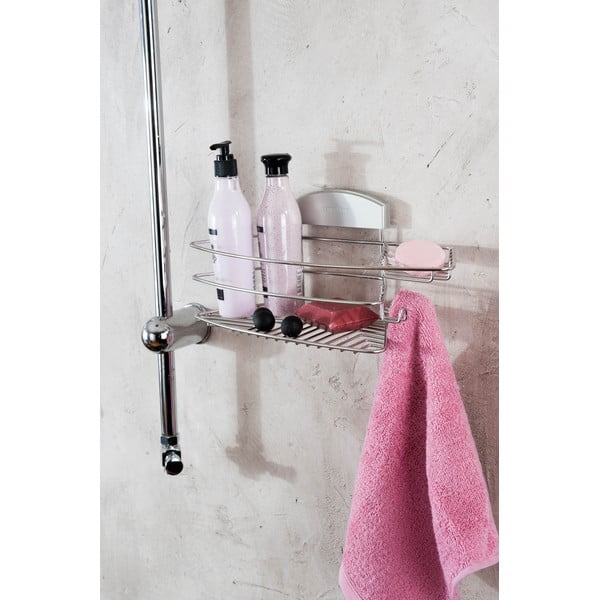 Nástěnný držák na sprchové gely bez nutnosti vrtání Compactor Gel, 35 x 16 cm