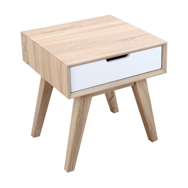 Noční stolek se zásuvkou French Modern, 50x50x55 cm
