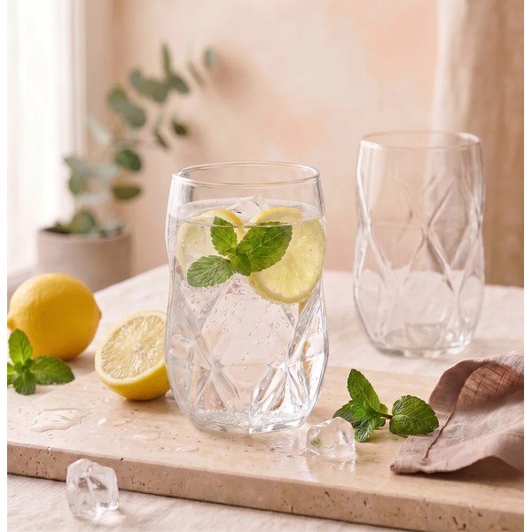 Borosilikaatklaasist klaaside komplekt (6 tk), 400 ml Geo - Vialli Design-image-3
