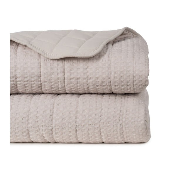 Beež tepitud voodikate 240x260 cm - Ixia