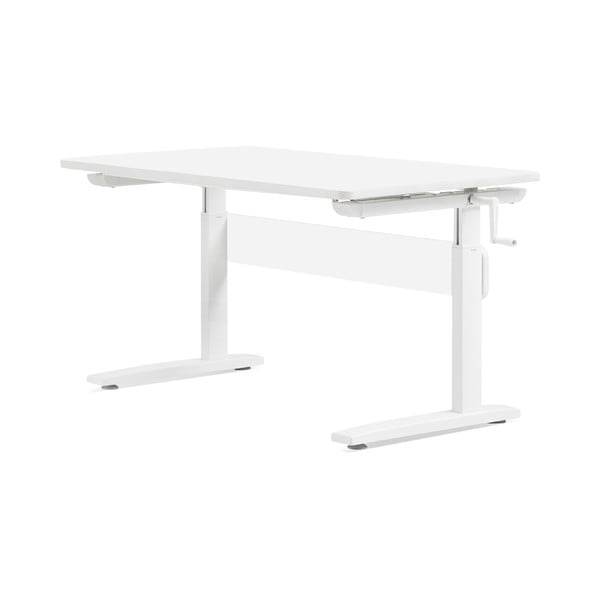 Valge laud reguleeritava kõrgusega Elegantne Classic - Flexa