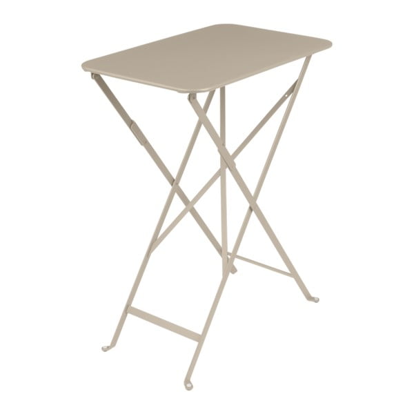 Béžový zahradní stolek Fermob Bistro, 37 x 57 cm