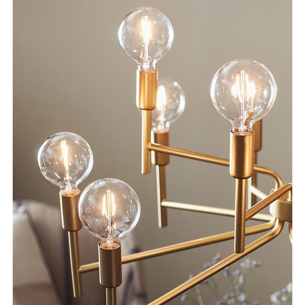 Kaheteistkümnevaaruline kuldne rippvalgusti Regent - Markslöjd-image-2